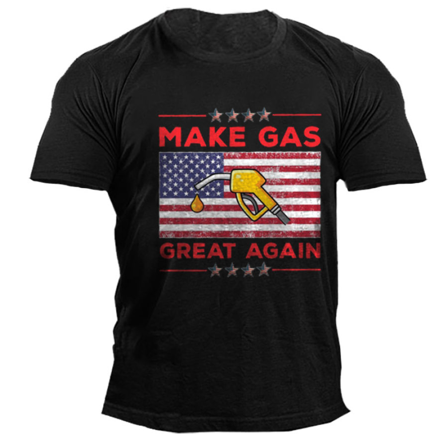 

Make Gas Prices Great Again Men's Fun Oil Prices Cotton T-Shirt