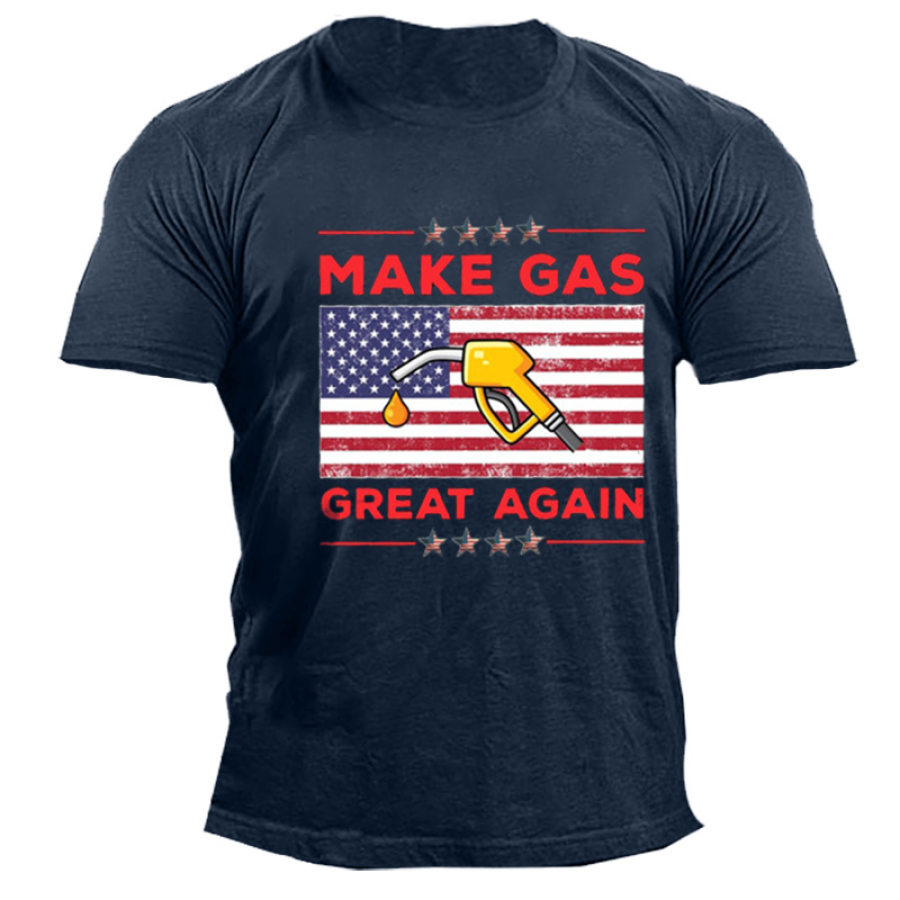 

Make Gas Prices Great Again Men's Fun Oil Prices Cotton T-Shirt