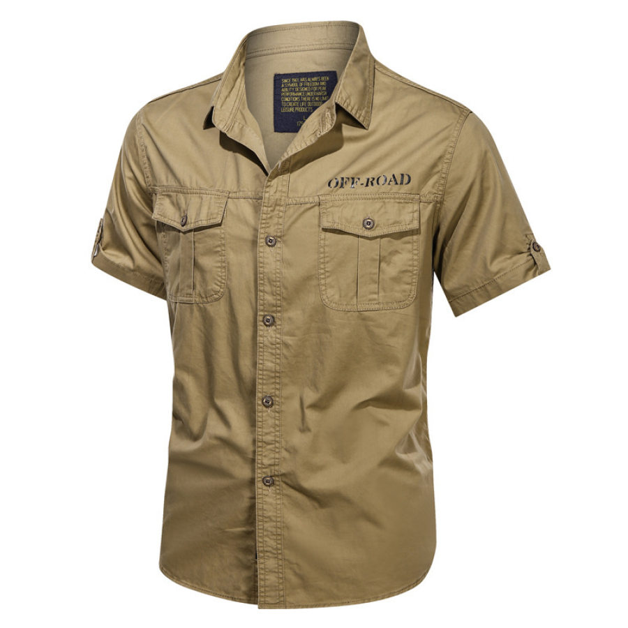 

Men's Outdoor Tactical Casual Pocket Shirt