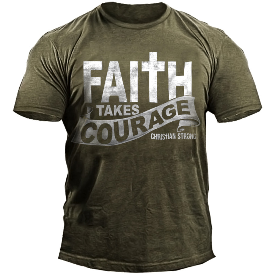 

Faith Print Men's Outdoor Training Crew Neck T-Shirt