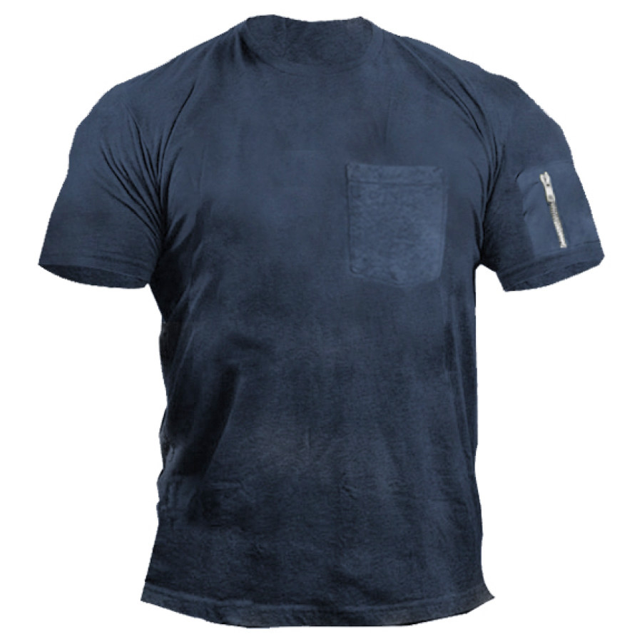 

Men's Outdoor Tactical Zip Pocket T-Shirt