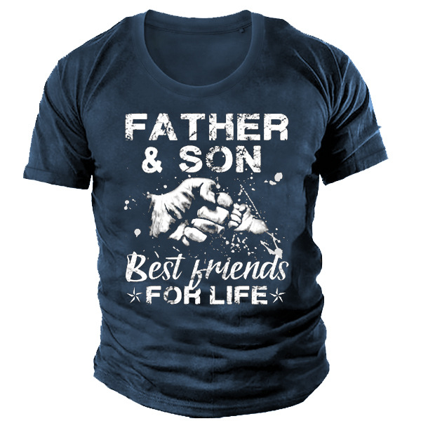 Father & Son Best Chic Friends For Live Men's T-shirt