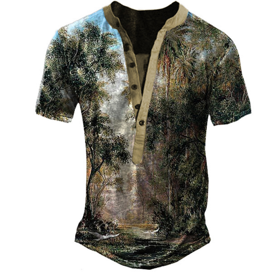 

Men's Urban Road Henley Short Sleeve T-Shirt