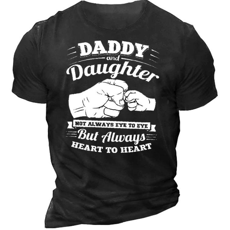 Daddy & Daughter Men's Chic Short Sleeve T-shirt