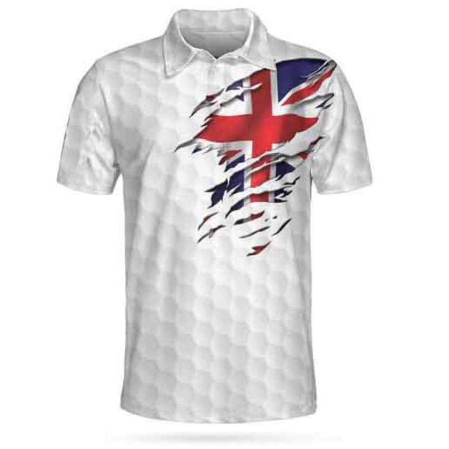 

Men's Flag Polo Short Sleeve T-Shirt