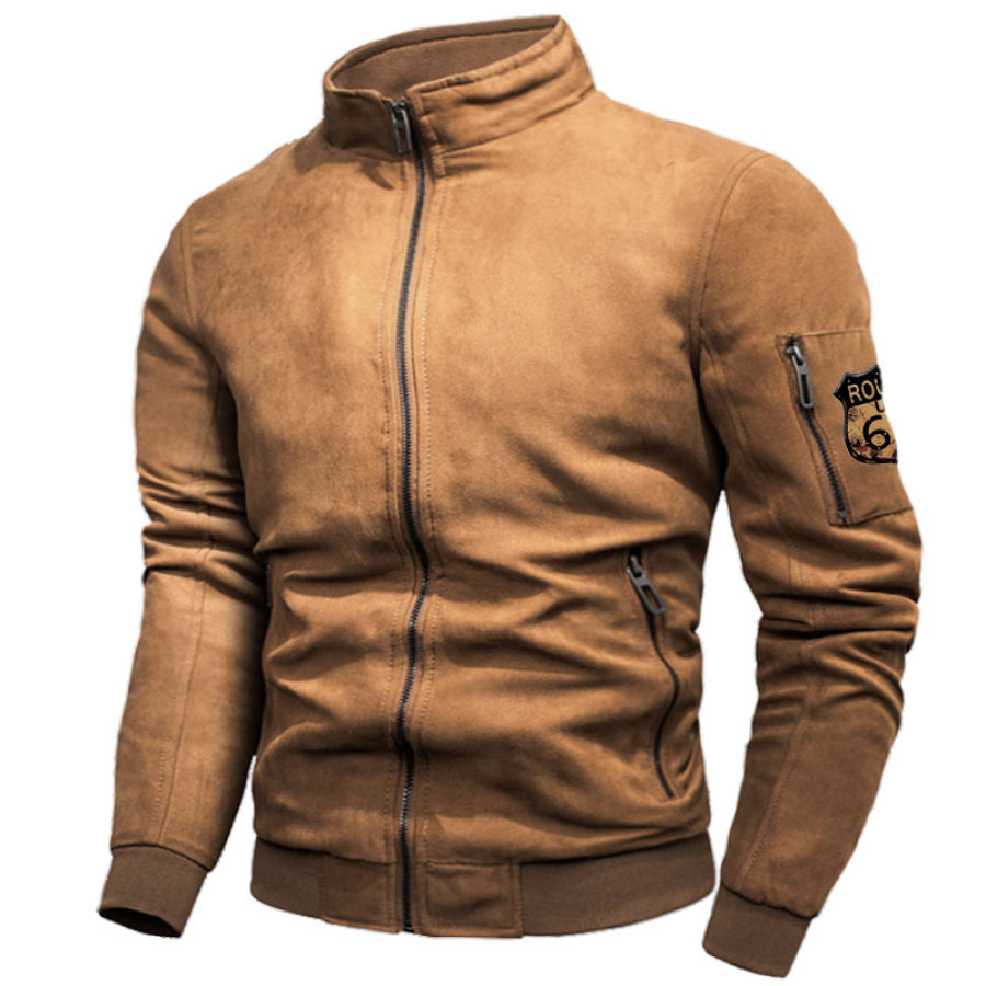 

Men's Route 66 Vintage Outdoor Training Suede Jacket