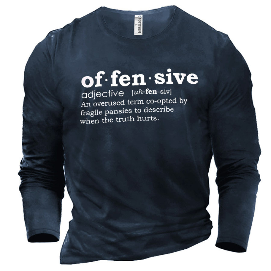 

Of.Fen.Sive Men's Printed Cotton T-Shirt