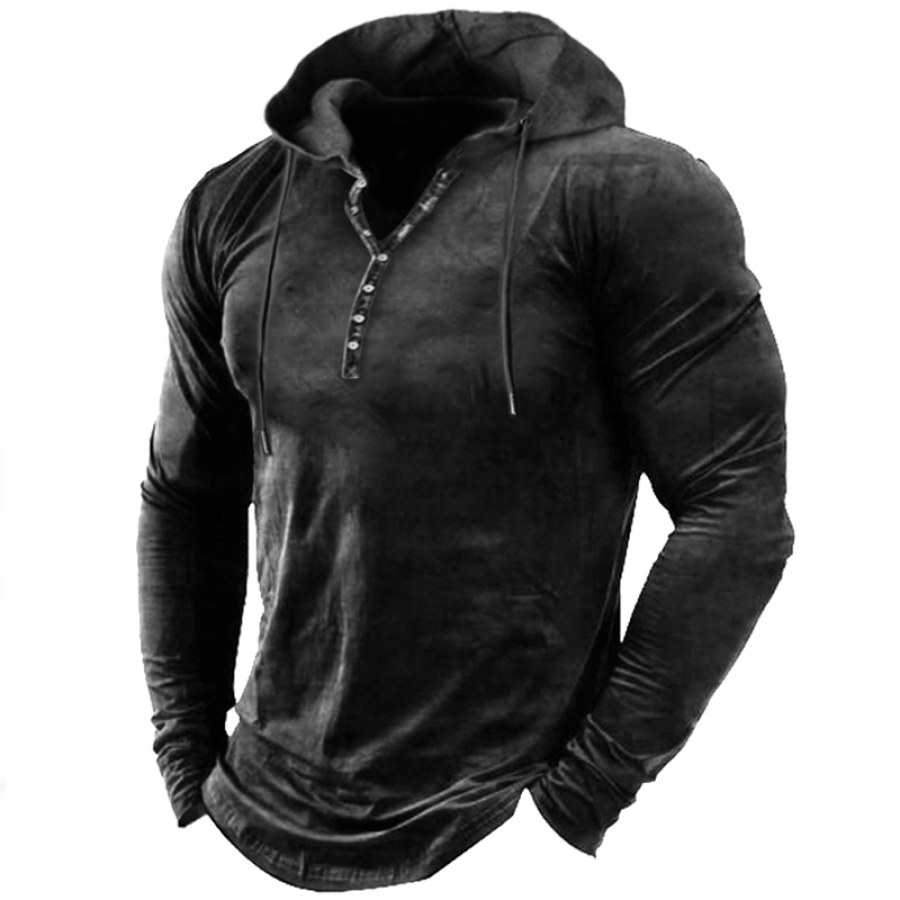 

Men's Outdoor Casual Comfort Hooded T-Shirt