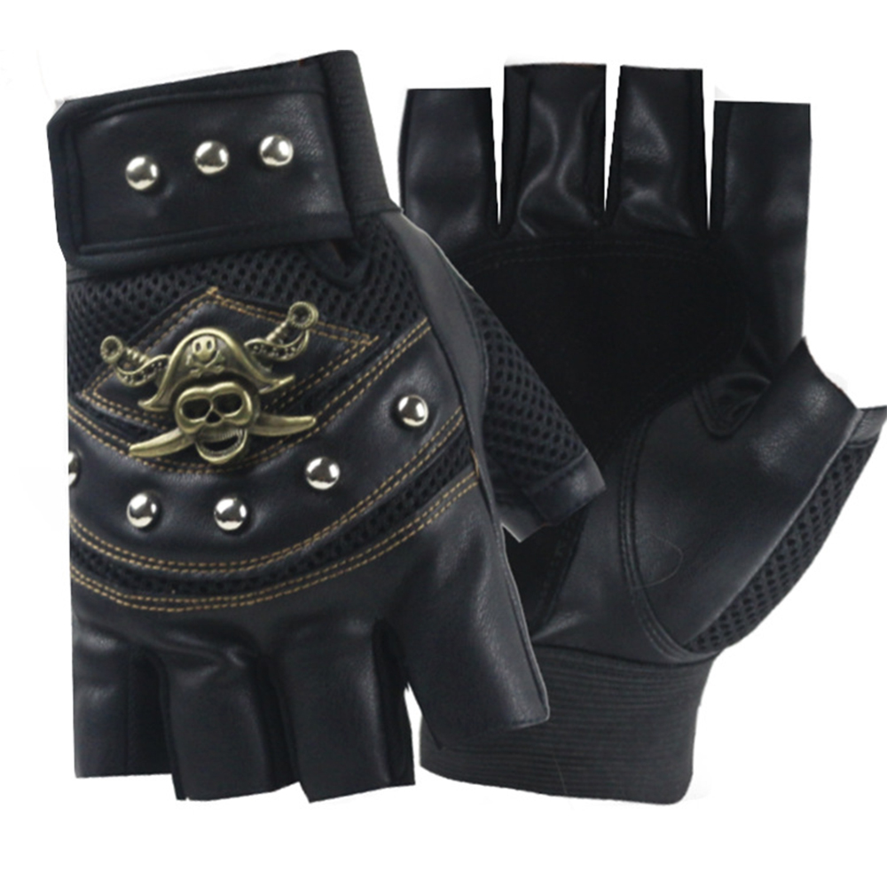 Men's Outdoor Skull Pirate Chic Cycling Gloves
