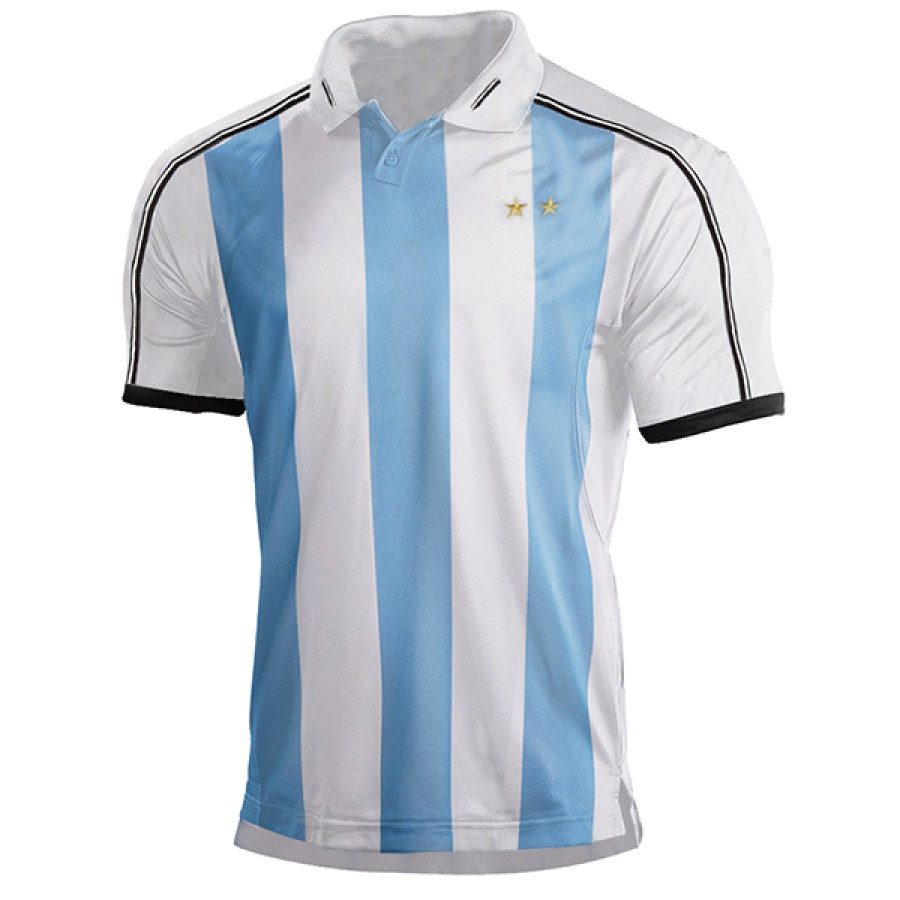 

Men's Argentina Home Fan Jersey Polo T-Shirt 2022