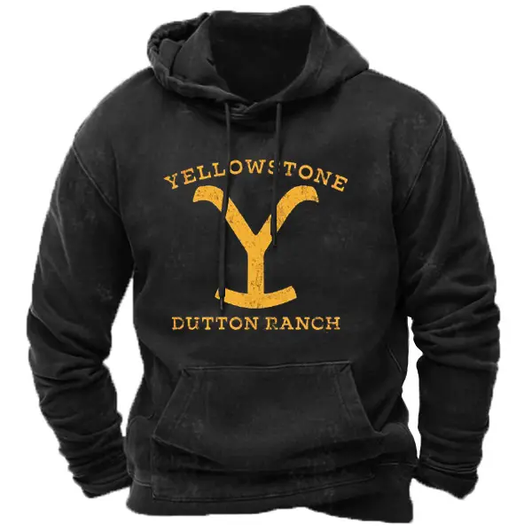 Yellowstone Riders Of Dutton Ranch Cowboy Men's Hoodie - Blaroken.com 