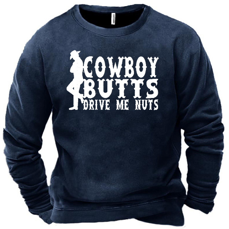 Men's Cowboy Butts Print Chic Sweatshirt