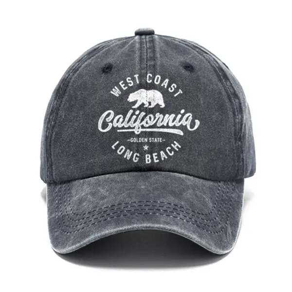 Men's Vintage California Print Holiday Hat - Kalesafe.com 