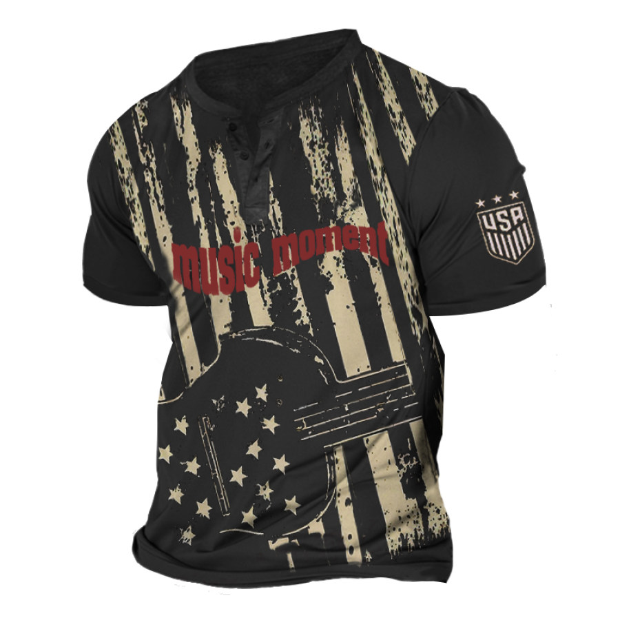 

Men's Striped Print T-shirt