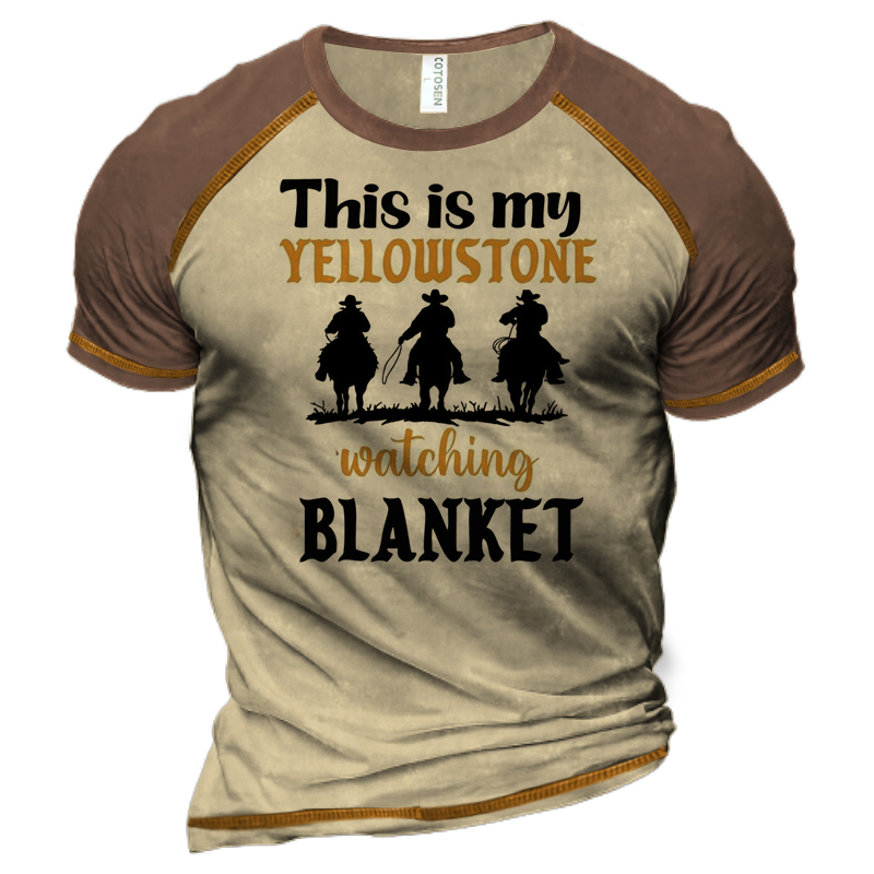 Men's Colorblock Yellowstone Park Chic T-shirt