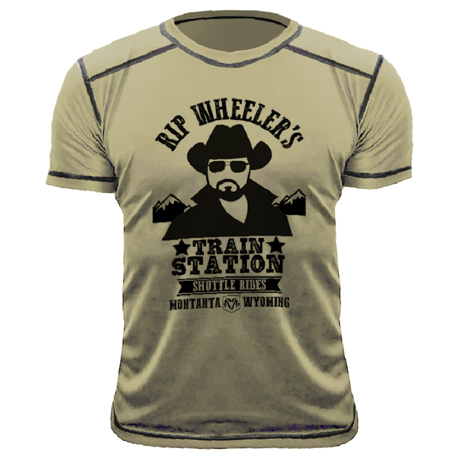 

Rip Wheeler's Train Station Yellowstone Park Men's T-shirt
