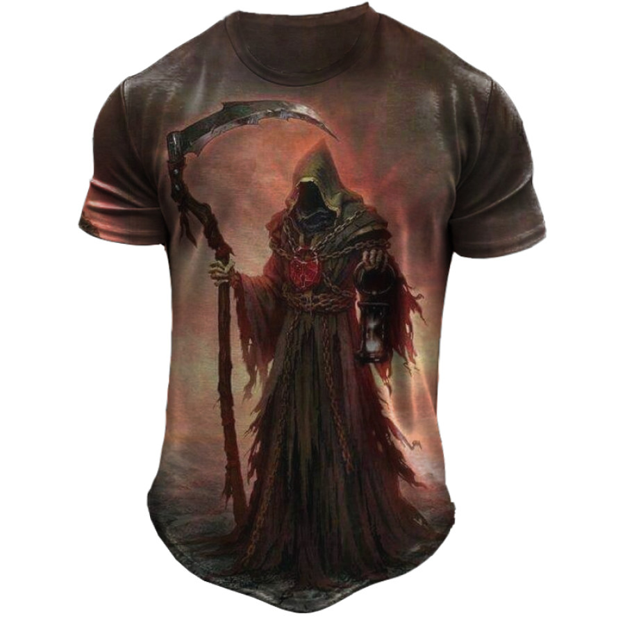 

Mens Vintage Outdoor Hellraiser 3D Printed Short Sleeve Tee