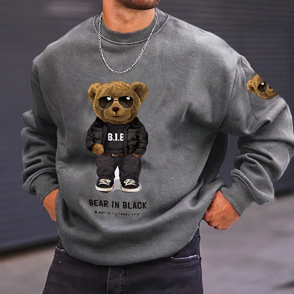 Teddy Bear Men's Casual Sweatshirt - Blaroken.com 