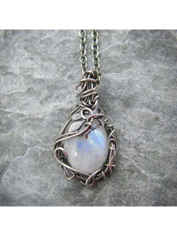 Vintage Wrap Moonstone Necklace - Maxizero.chimpone.com 