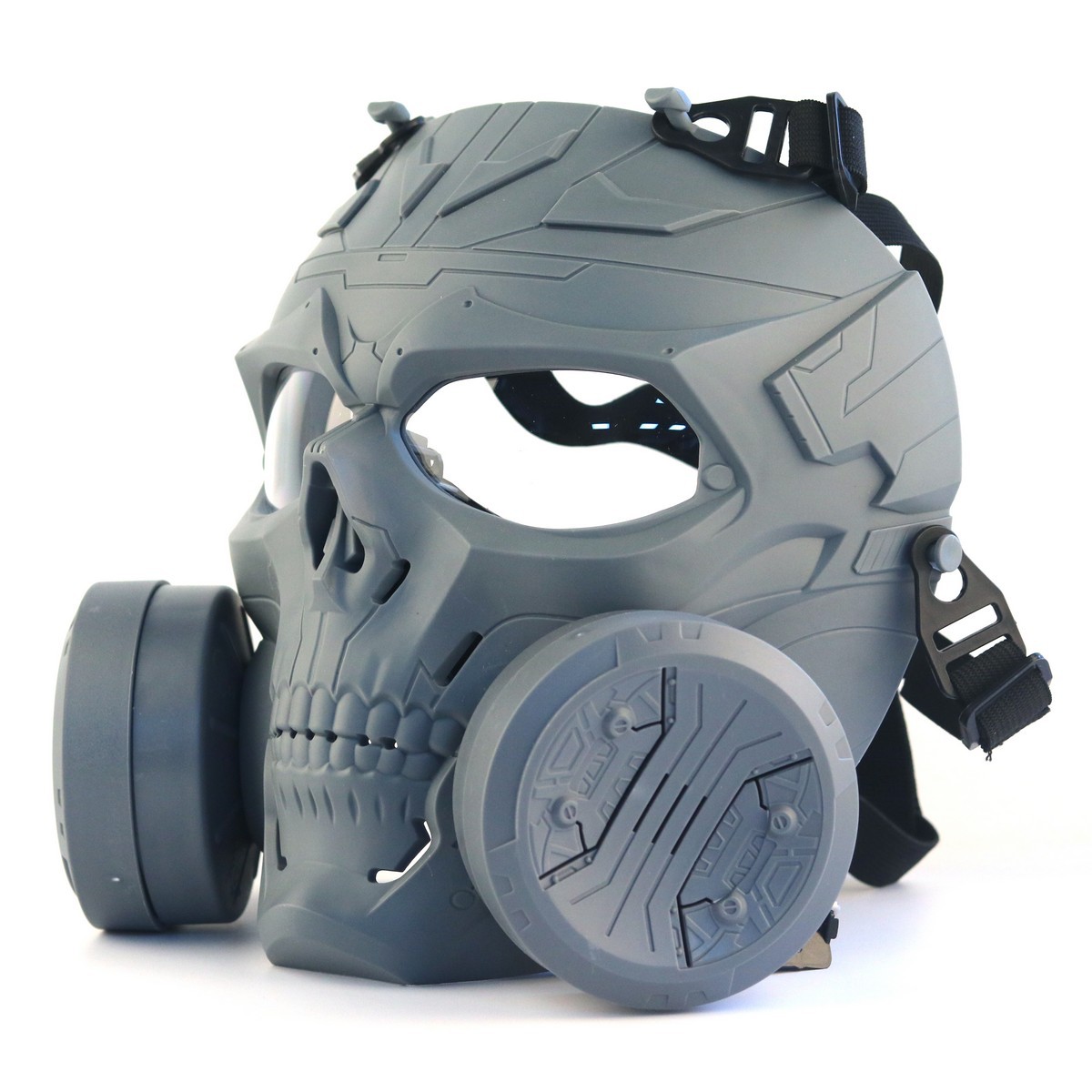 Mechanical Skull Double Fan Tactical Mask
