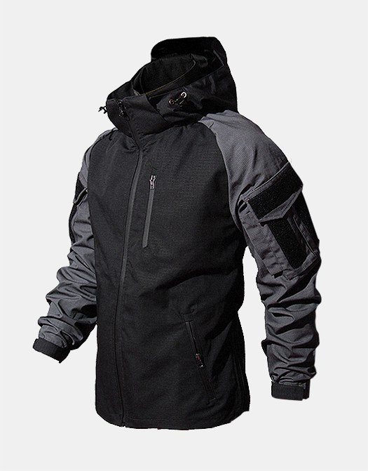 Black And Gray Arms Tactical Jacket