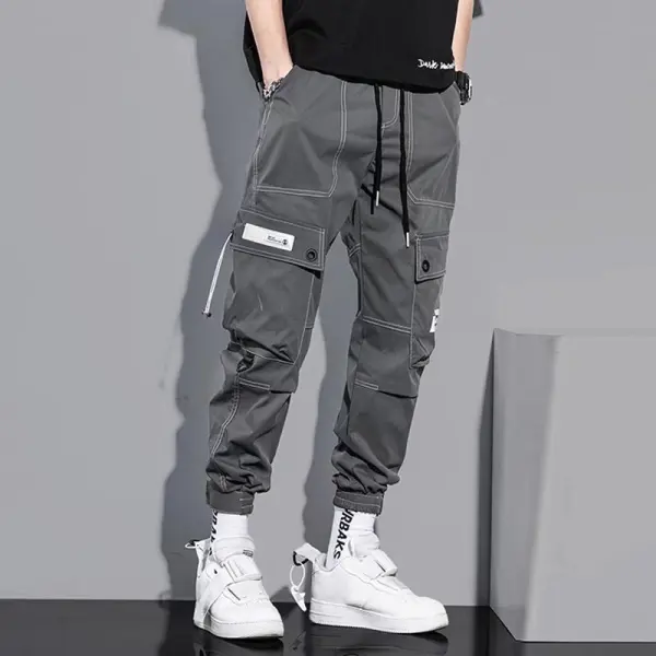 Unisex Men's Overalls Youth Fashion Casual Pants Handsome Harem Pants - Blaroken.com 