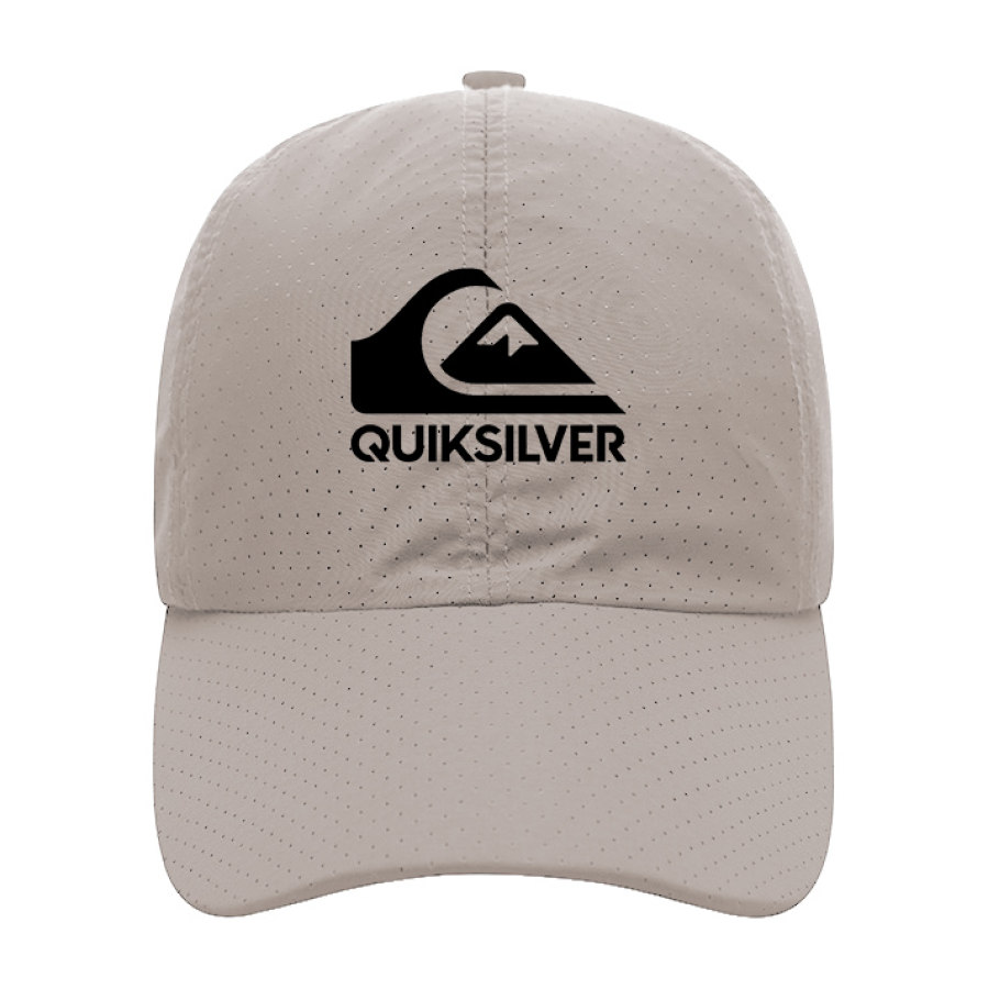 

Quiksilver Moisture Wicking Mesh Breathable Solid Color Cap Sports Sun Hat