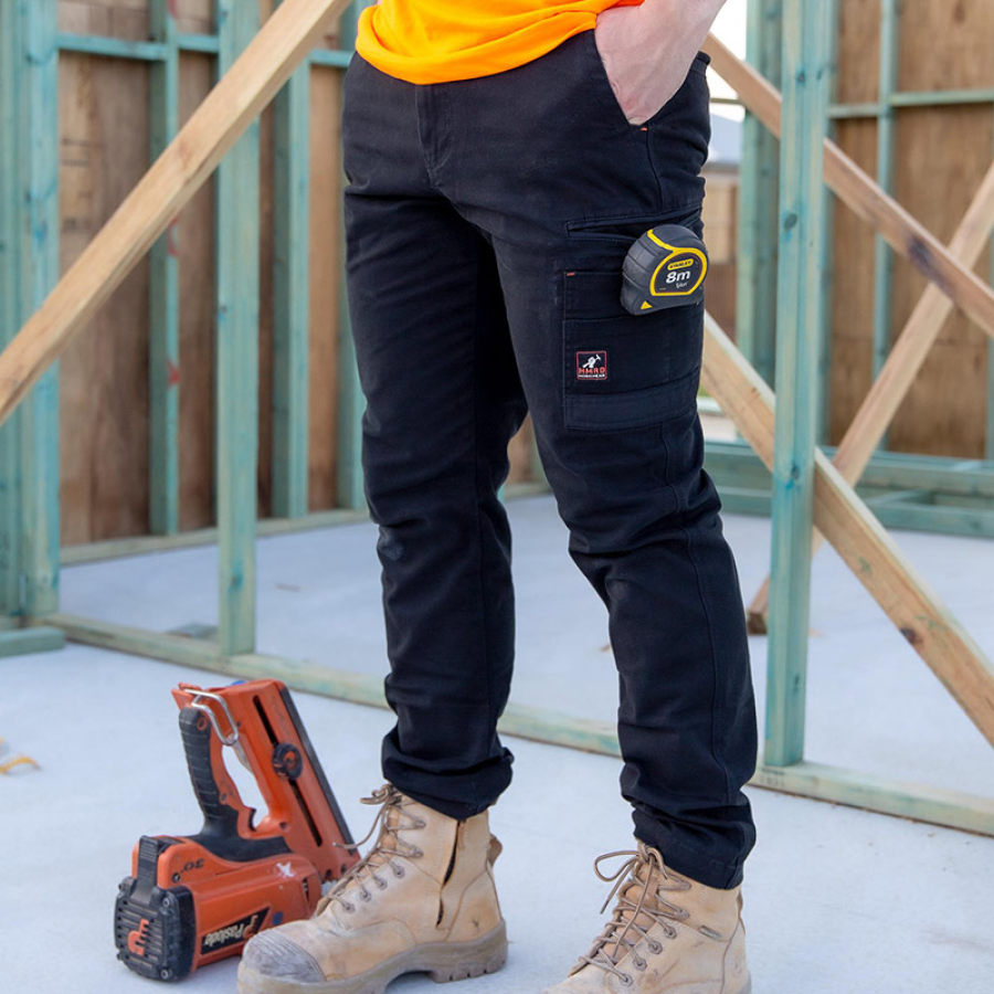 

Men's Trousers Vintage Functional Pocket Cargo Pants Wear Resistant