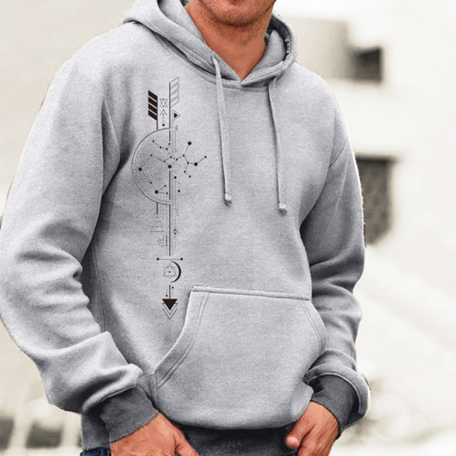 

Мужская толстовка с капюшоном Vintag Star Moon Divinatio Print Outdoor Tactical Hoodie