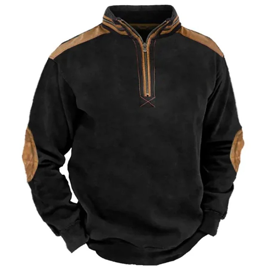 

Sudadera Informal Básica Con Cremallera Para Hombre