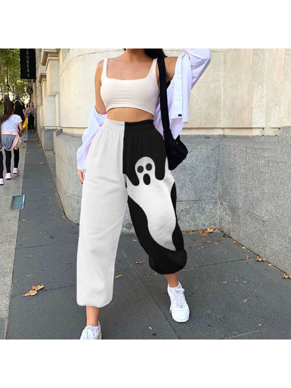 halloween sweatpants half and half