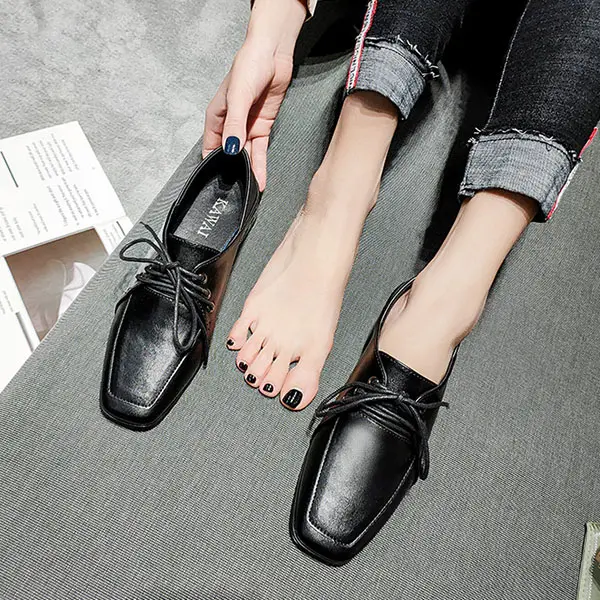 Women's Square Head Low-heel Loafers - Mercadolibreweb.com 