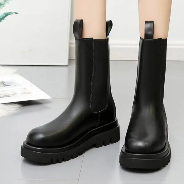 Fashion Platform Mid-tube Short Boots - Mercadolibreweb.com 