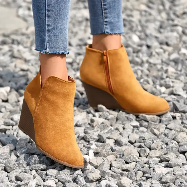 Women's Comfortable Wedges Boots - Mercadolibreweb.com 