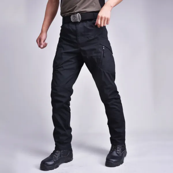 Men's Outdoor Tactical Plaid Fabric IX9 Trousers - Chrisitina.com 