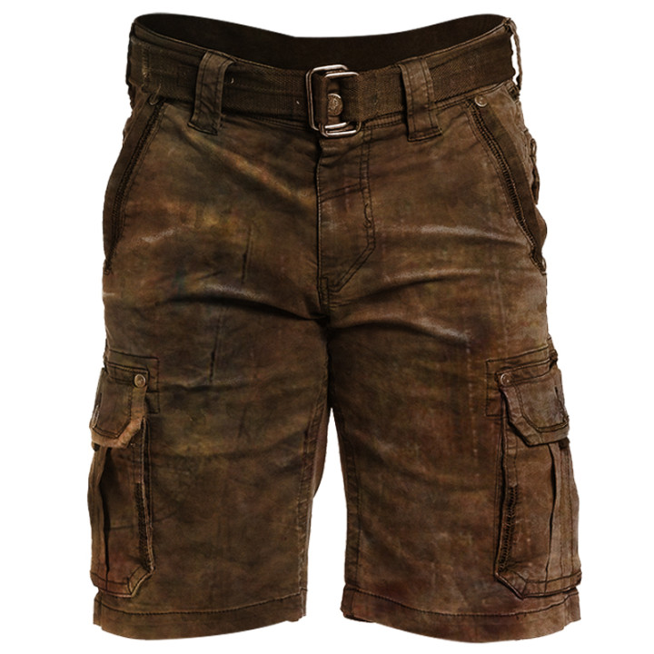 Mens Printed Casual Tactical Chic Shorts