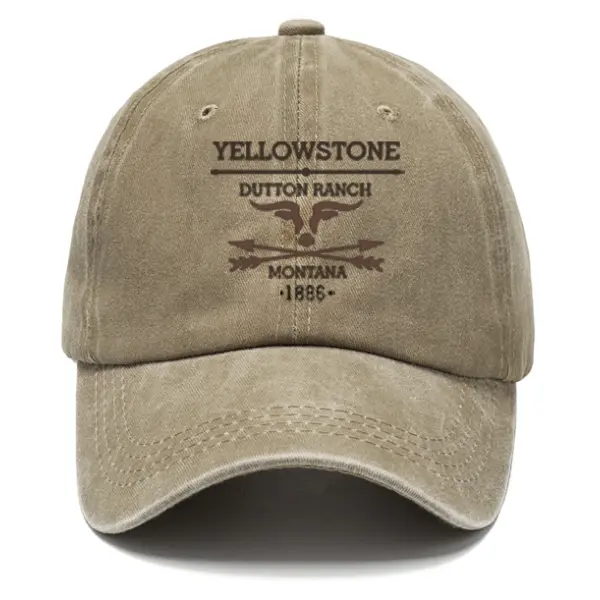 Men's Vintage Western Yellowstone Sun Hat - Blaroken.com 