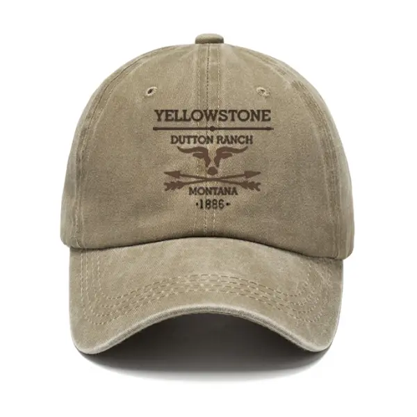 Men's Vintage Western Yellowstone Sun Hat - Ootdyouth.com 