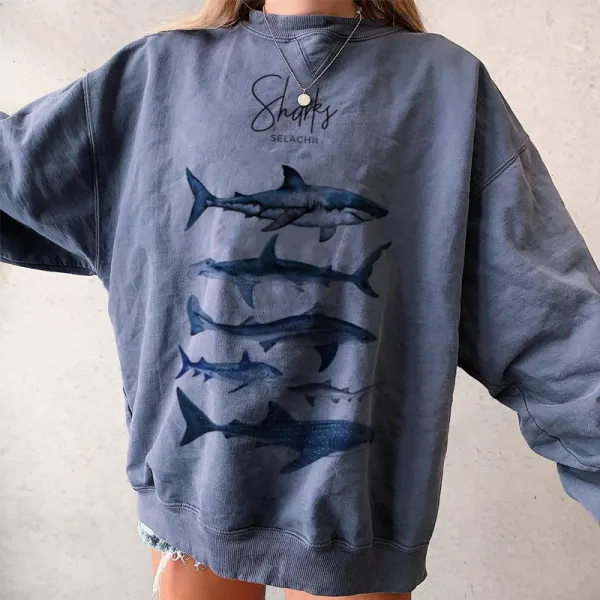 Summer Retro Surf Casual Sweatshirt - Chrisitina.com 