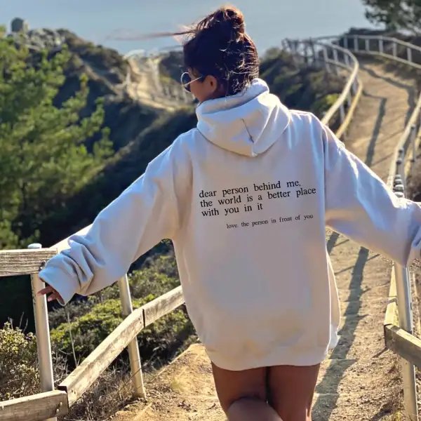 Dear Person Behind Me Hoodie - Yiyistories.com 