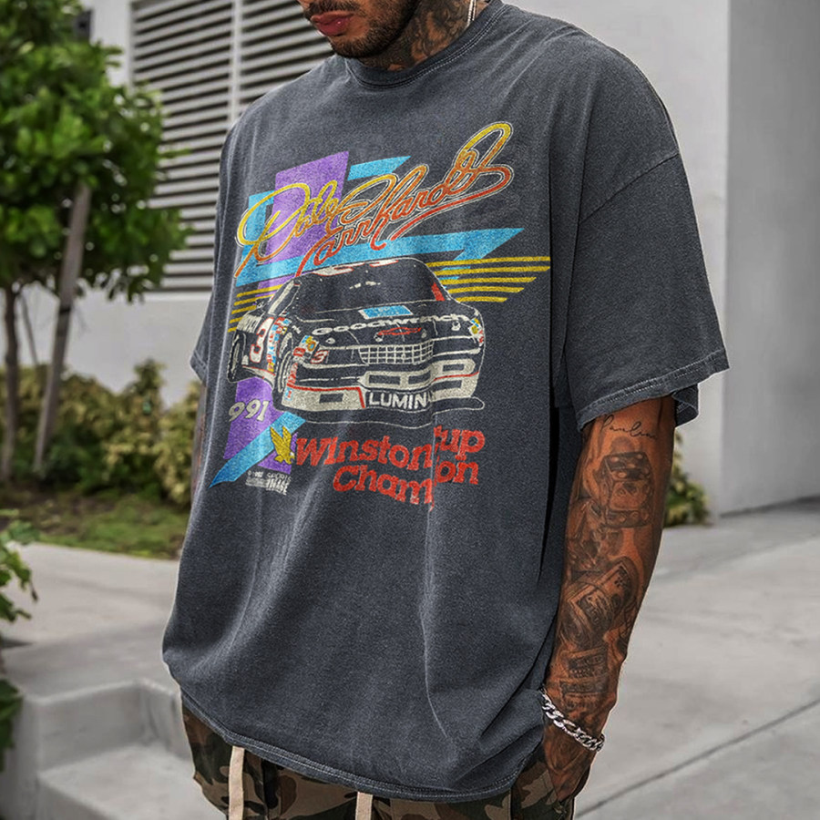 

Retro Oversized Men's Print T-shirt