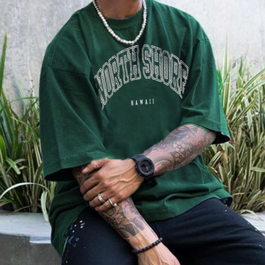 

Men's Vintage Oversized Print T-Shirt
