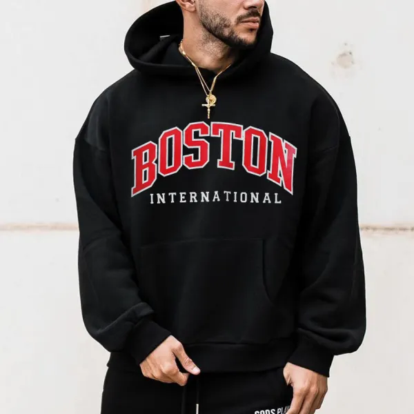 Boston Fashion Men's Oversized Sweatshirt Hoodie - Chrisitina.com 