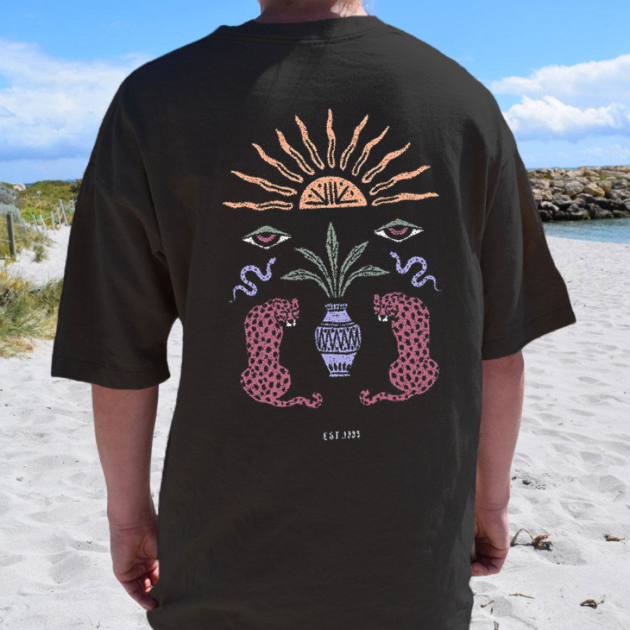 

Mens Retro Ancient Mystery Graphic Casual Tee