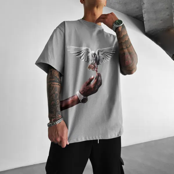 Oversize Pigeon Tee - Chrisitina.com 