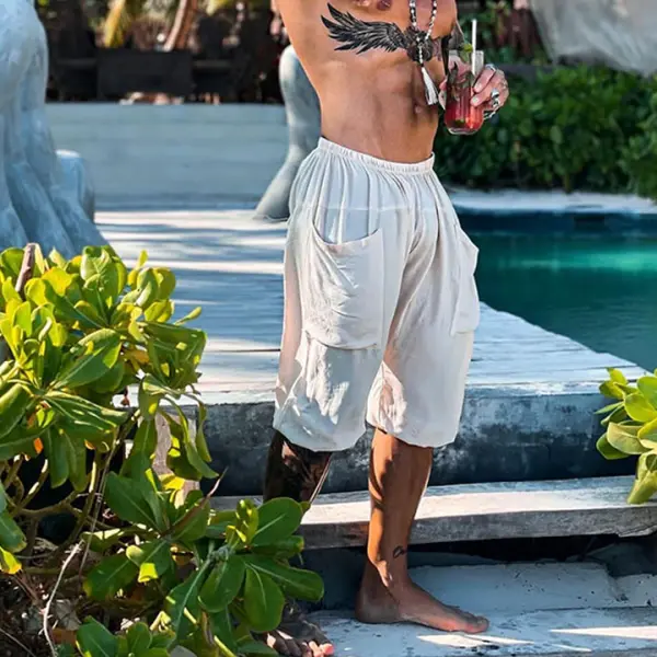 Men's Holiday Casual Half Pants - Kalesafe.com 