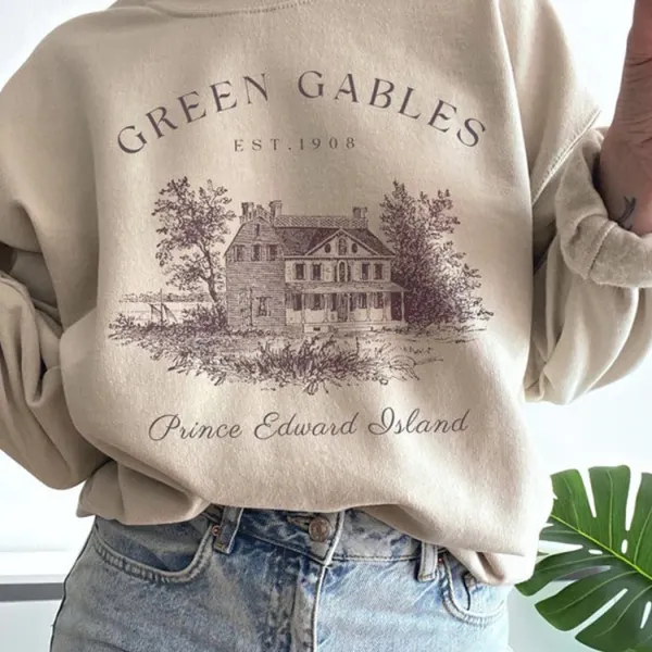 Vintage Statue Print Sweatshirt - Cotosen.com