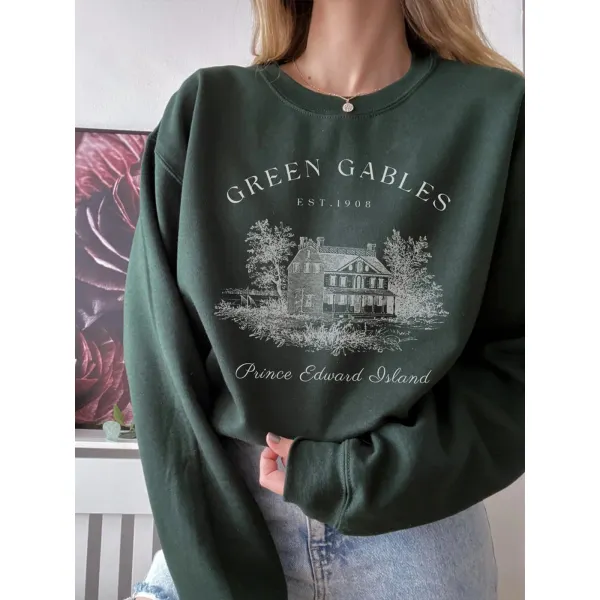 Vintage Statue Print Sweatshirt - Chrisitina.com 