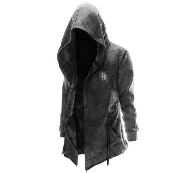 Cagoule Black Hoodie Jacket - Mosaicnew.com 