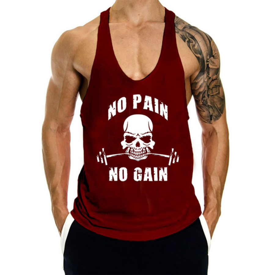 

Sports and leisure skull quick-drying fitness vest
